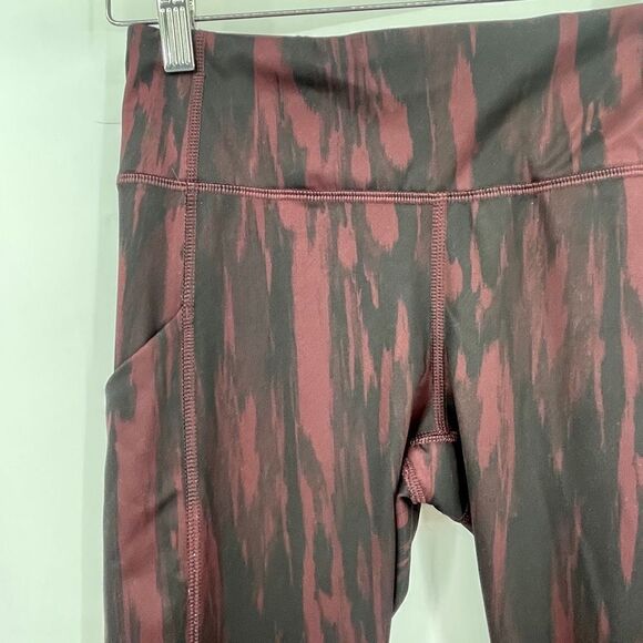 Lululemon Burgundy Black Speed Tight IV Bordeau Luxtreme Leggings Size 4 - Picture 2 of 6